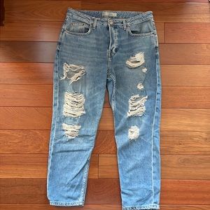 Topshop Moto Hayden Distressed Jeans